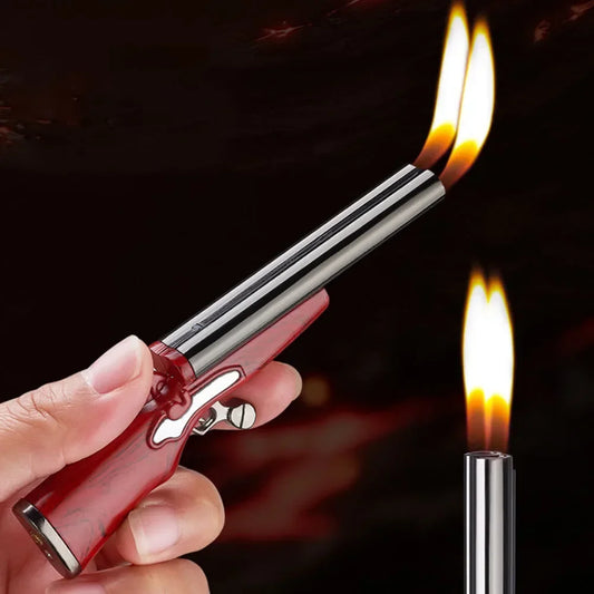 Mini Gun Dual Flame Candle Lighter